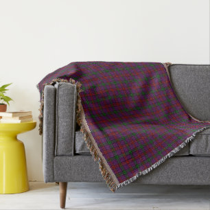 Clan-Montgomerytartan-lila kariertes Decke