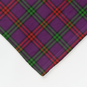 Clan-Montgomerytartan-lila kariertes Fleecedecke