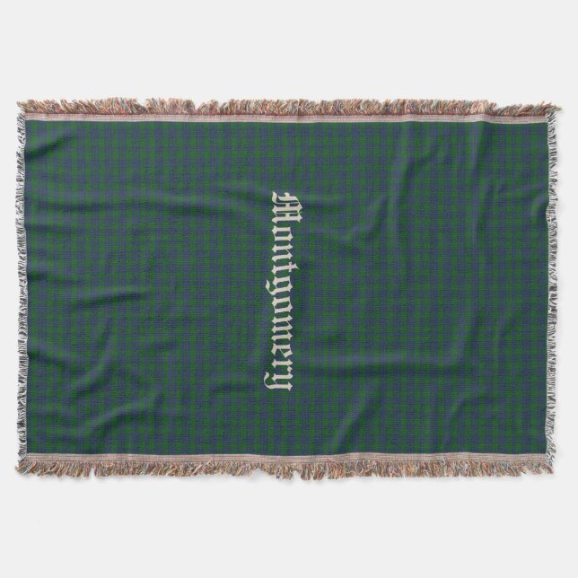 Clan-MontgomeryTartankarierte kundenspezifische Decke (Vorderseite)