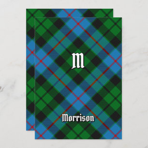Clan Morrison Chasse Tartan Invitation