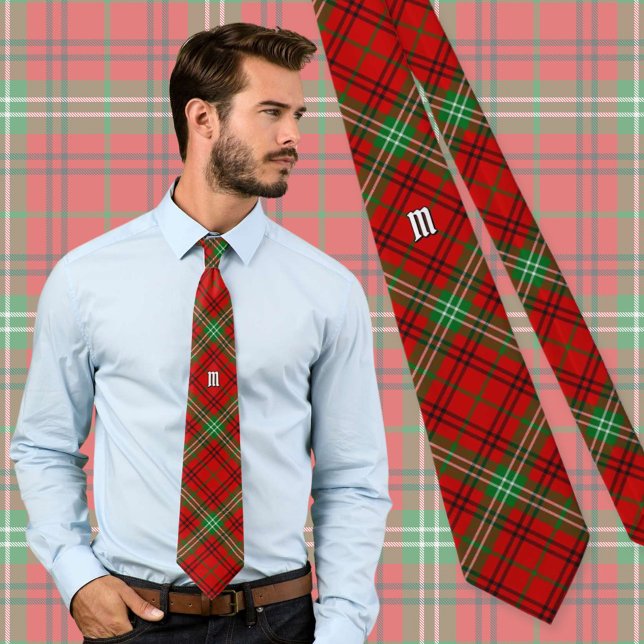 Clan Morrison Cravate Tartan Rouge (Créateur téléchargé)