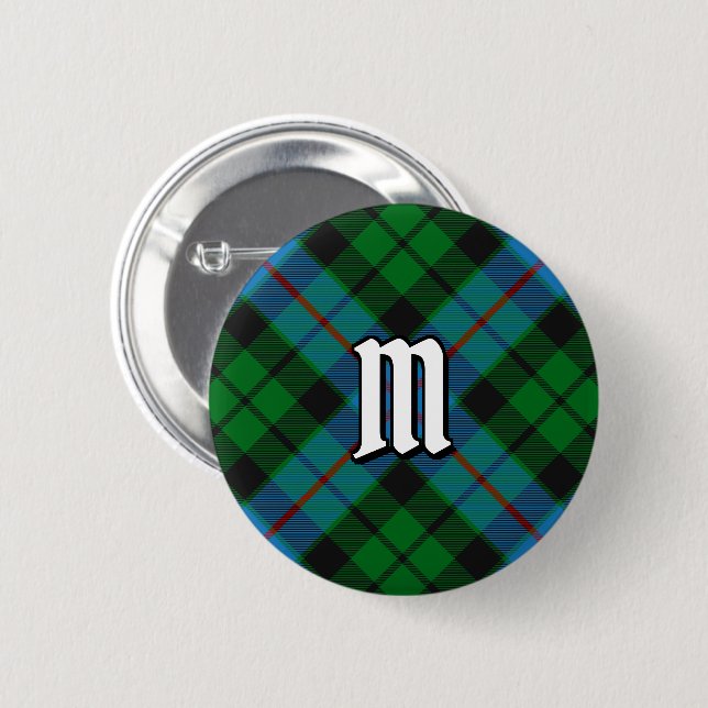 Clan Morrison Hunting Tartan Button (Vorne & Hinten)