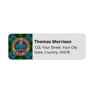 Clan Morrison Jagd Tartan Label