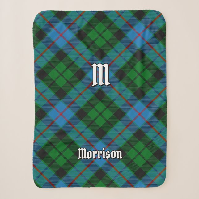 Clan Morrison Jagd Tartan Sherpa Blanket Sherpadecke (Vorderseite)