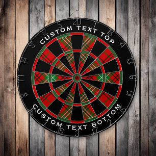 Clan Morrison Red Tartan Dart Board Dartscheibe