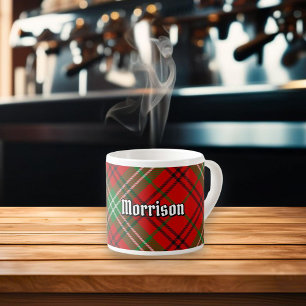 Clan Morrison Red Tartan Espresso Cup Espressotasse
