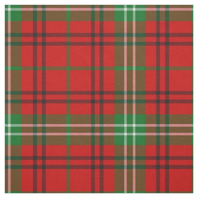 Clan Morrison Red Tartan Fabric Stoff (Muster)