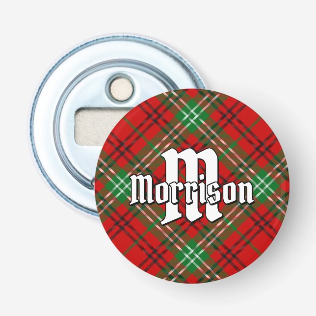 Clan Morrison Red Tartan Flaschenöffner (Vorderseite)
