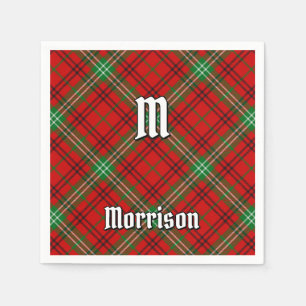 Clan Morrison Red Tartan Napkins Serviette