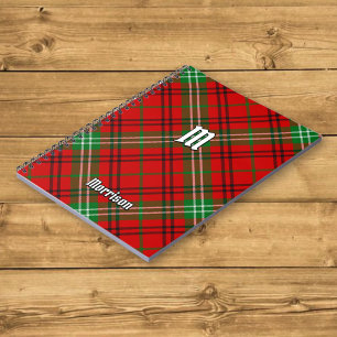 Clan Morrison Red Tartan Notebook Notizblock