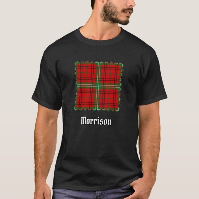Clan Morrison Red Tartan T - Shirt (Vorderseite)
