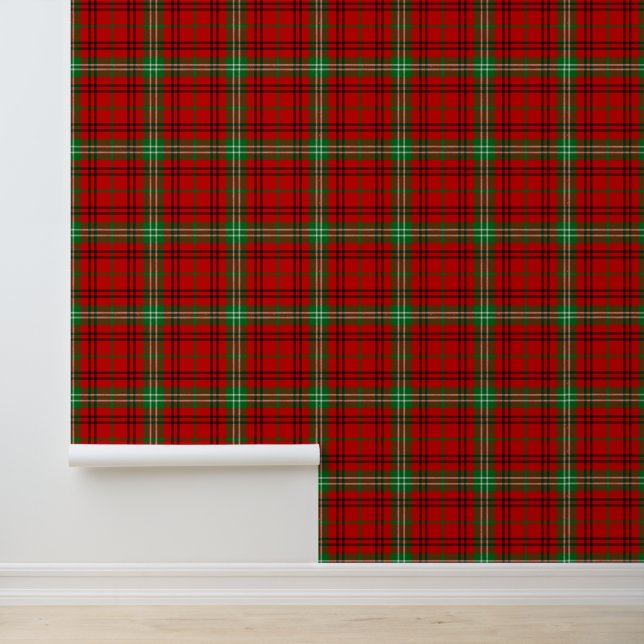 Clan Morrison Red Tartan Tapete (Anwendung)