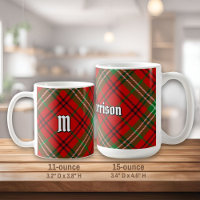 Clan Morrison Red Tartan Tasse