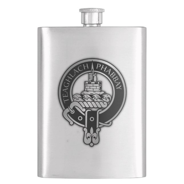 Clan Morrison Wappen Flask Flachmann (Vorderseite)