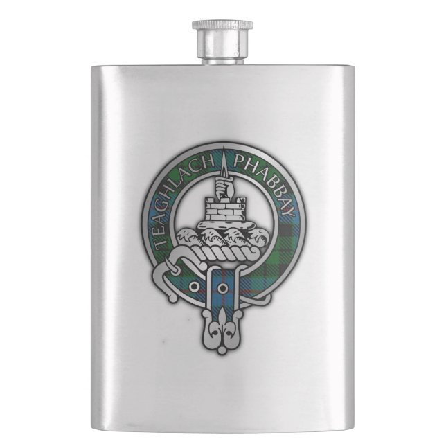 Clan Morrison Wappen & Jagd Flachmann (Vorderseite)