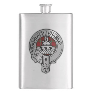 Clan Morrison Wappen & Tartan Flachmann