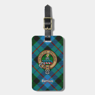 Clan Morrison Wappen über die Jagd auf Tartan Gepäckanhänger