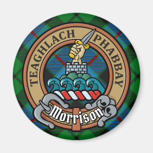 Clan Morrison Wappen über die Jagd auf Tartan Magnet