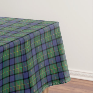 Clan Muir Blue und Green Scottish Tartan Tischdecke