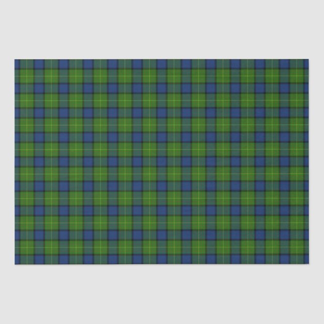 Clan Muir More Tartan Kariert Seidenpapier (Vorderseite)