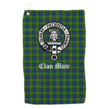 Clan Muir oder mehr Wappen Abzeichen & Tartan