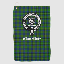 Clan Muir oder mehr Wappen Abzeichen & Tartan Golfhandtuch