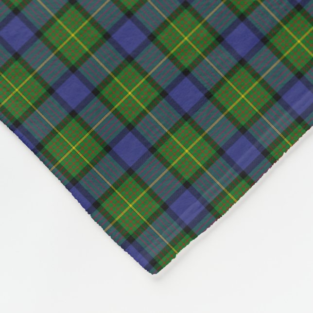 Clan Muir Tartan Fleecedecke (Ecke)