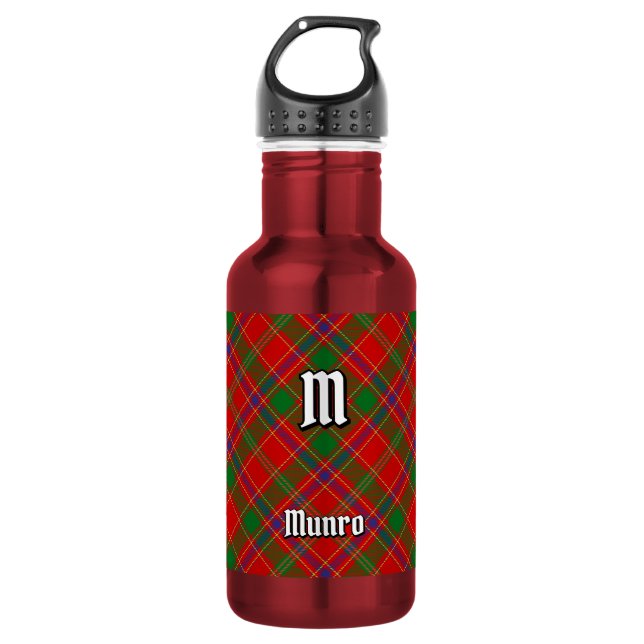 Clan Munro Tartan Edelstahlflasche (Vorderseite)