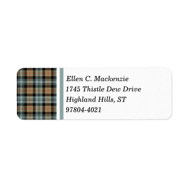 Clan Murray Tan und Black Weathered Tartan (Vorne)