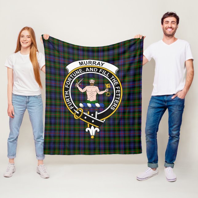 Clan Murray von Atholl Modern Tartan Kariert Fleecedecke (Beispiel)
