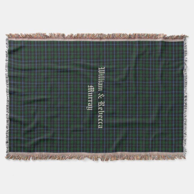 Clan-MurrayTartankarierte kundenspezifische Decke (Vorderseite)