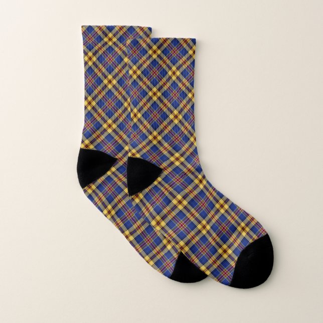 Clan Murtaugh Tartan bleu et or plaid (Paire)