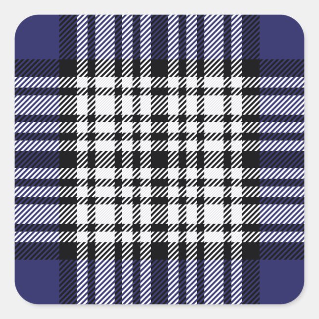 Clan Napier Tartan Quadratischer Aufkleber (Vorderseite)