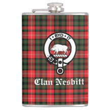 Clan Nesbitt Wappen Abzeichen & Tartan Personalisi