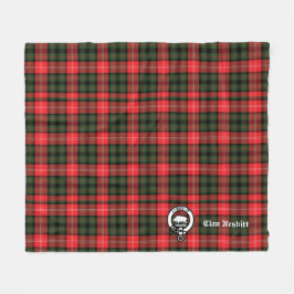 Clan Nesbitt Wappen Abzeichen & Tartan Personalisi Fleecedecke