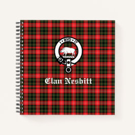 Clan Nesbitt Wappen & Tartan Personalisiertes Reze Notizbuch