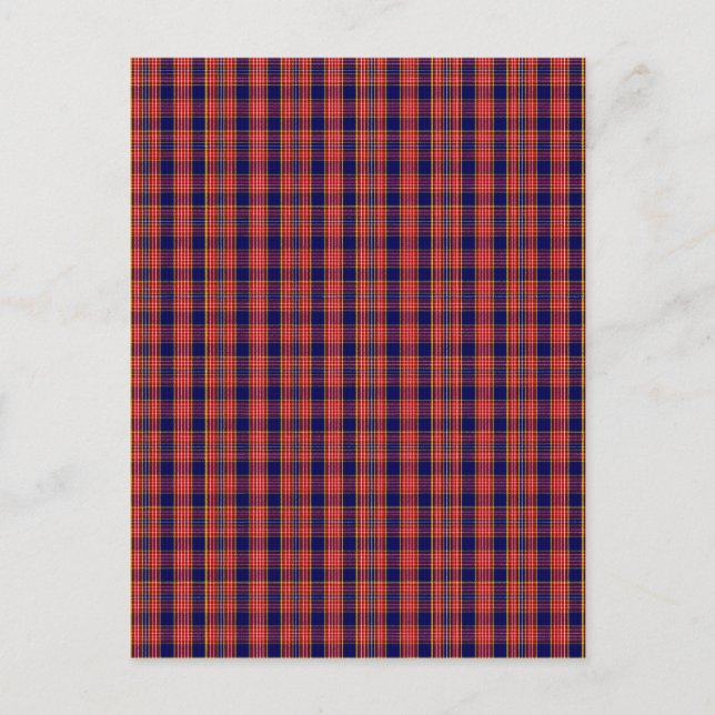 Clan Ogilvy Tartan Postkarte (Vorderseite)