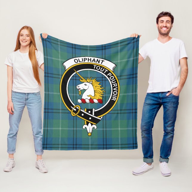 Clan Oliphant Ancient Tartan Kariert Fleecedecke (Beispiel)