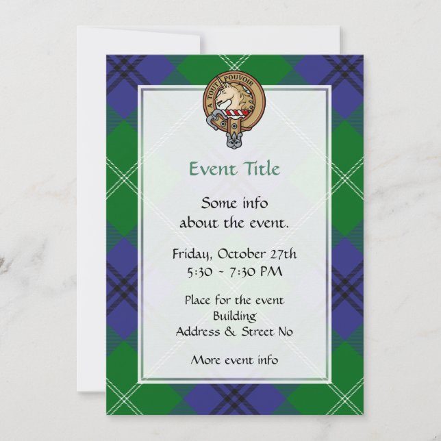 Clan Oliphant Crest Invitation (Devant)