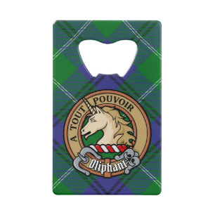 Clan Oliphant Crest sur Tartan