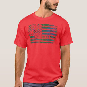 Clan Oliphant Scottish tartan US Flaggenkilometer  T-Shirt