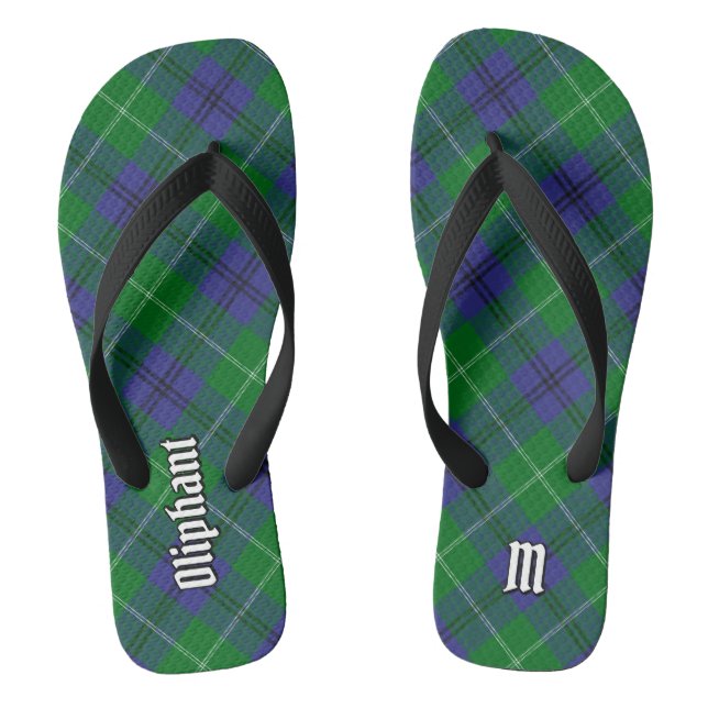 Clan Oliphant Tartan Flip Flops (Fußbett)