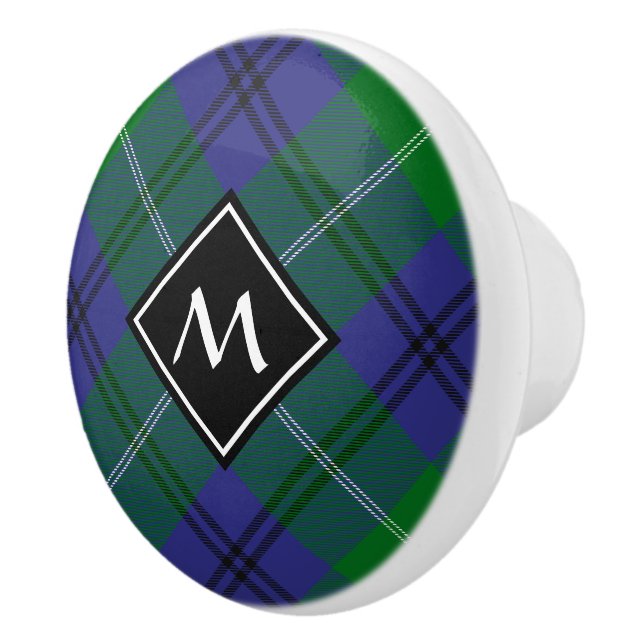 Clan Oliphant Tartan Keramik Knob Keramikknauf (Rechts)