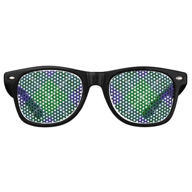 Clan Oliphant Tartan Lunettes de soleil rétro (Devant)