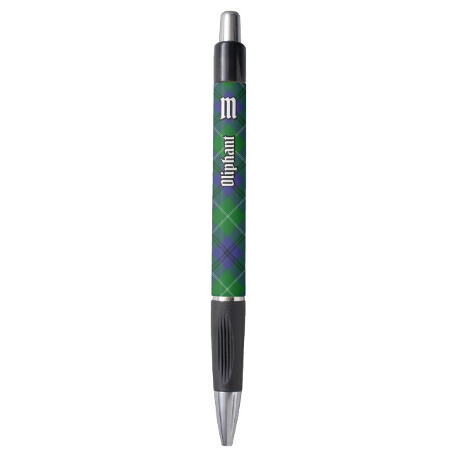 Clan Oliphant Tartan Pen Kugelschreiber (Vorderseite Vertikal)