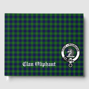 Clan Oliphant Wappen Abzeichen & Tartan Gästebuch