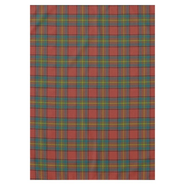 Clan Oliver Red Tartan Kariert Tischdecke (Vorderseite)