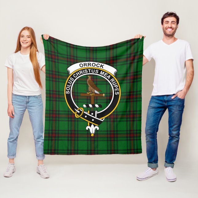 Clan Orrock Tartan Kariert Fleecedecke (Beispiel)