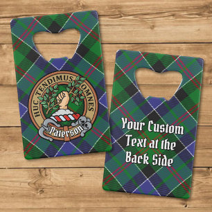 Clan Paterson Crest sur Tartan