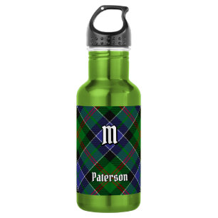 Clan Paterson Tartan Edelstahlflasche